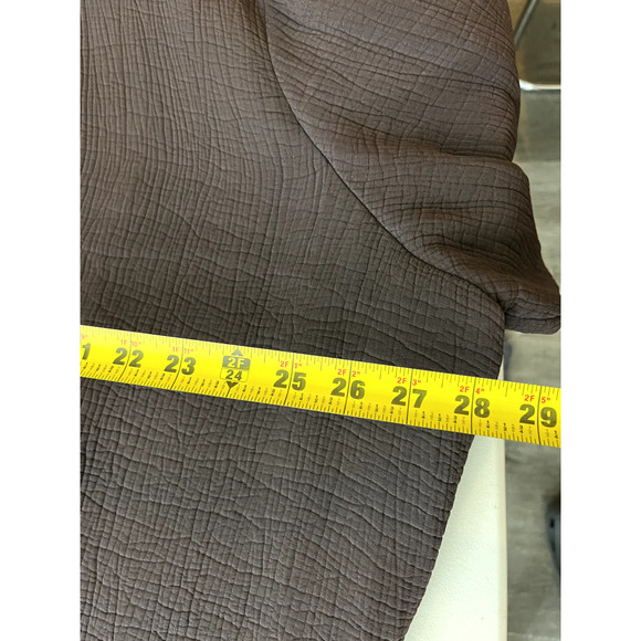 Eileen Fisher Silk Blend Sponge Blazer 3X Jacket Lagenlook Minimalist Boho Brown - Picture 12 of 16
